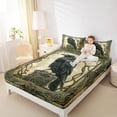 thumbnail image 4 of jejeloiu Boho Bohemian Theme Bed Sheets,Black Bird Raven Crow King Sheets For Men Women 4pcs, 4 of 7