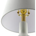 thumbnail image 2 of Livabliss Magico Global Accent Table Lamp, 19-inch, White with Wheat Shade, 2 of 5
