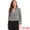 Black, variant on Women's Chic Houndstooth Notch Lapel Long Sleeve Blazer M Brown