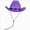 Purple_1, variant on Gibobby Western Cowboy Hat For 4-9 Years Boy Girl Classic Roll Up Fedora Hat Cowgirl Cap With Buckle Belt Kids Cowboy Hat,Brown