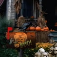 thumbnail image 6 of Halloween Pumpkin Magnetic Mailbox Cover Standard Size 21x18 in Spooky Ghost Boo Mailbox Wraps Scary Moon Night Bat Letter Box Cover for Garden Yard Home Outdoor Decorations, 6 of 6