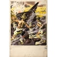 thumbnail image 2 of John Nunney 17x24 Black Ornate Framed Double Matted Museum Art Print Titled: Battle Scene (Between 1939 and 1946), 2 of 5