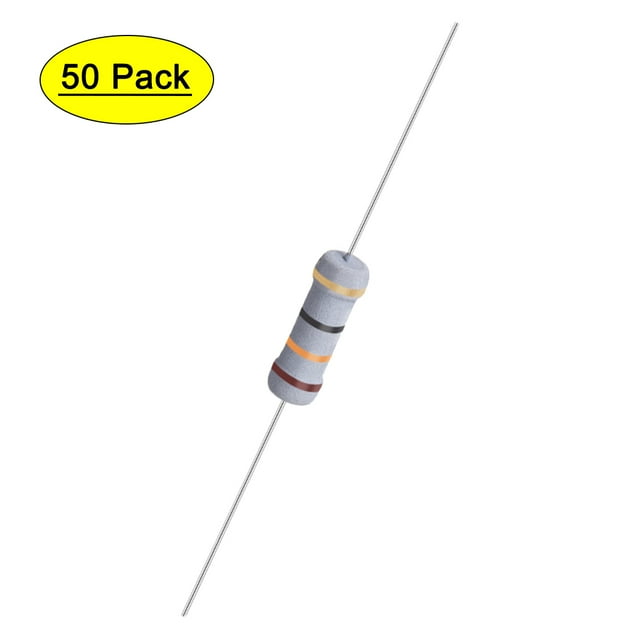 Unique Bargains 13 Ohm 1W ±5% Tolerance Axile Lead Metal Oxide Film Resistor 50 Count