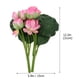 thumbnail image 2 of Ramos de flores de loto artificiales, arreglos florales de mesa de simulación, 2 uds., 2 of 5