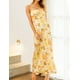 thumbnail image 4 of Vestido largo Realtix con estampado de satén de verano sin espalda para mujer, 4 of 5