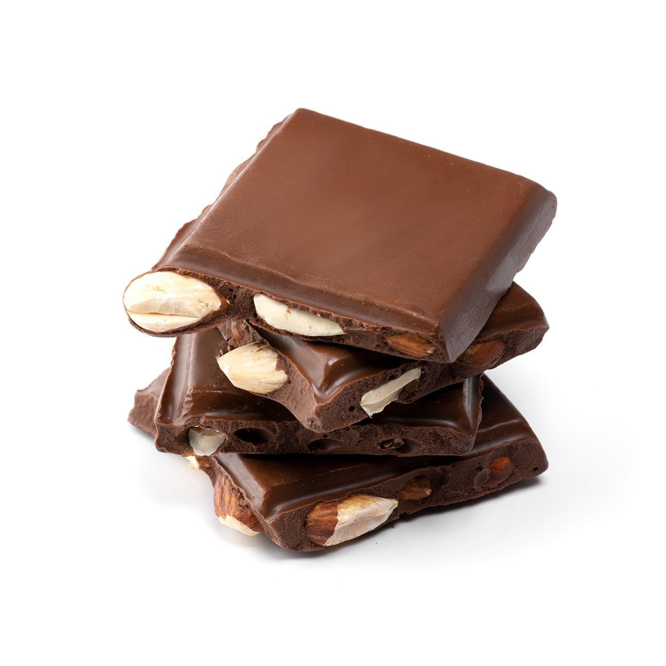 Jackie's Chocolate Low Sugar Milk Chocolate Almond Bark, 1/2 lb