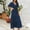 17-Blue-Formal Wedding Guest Dress for Women, variant on Wedding Guest Dress for Women V Neck Short Sleeve Champagne Dresses Calf Length Long Dresses Swing Party Dress Strappy Prom Dresses Flowy Graduation Dresses Trendy Dresses Semi Formal Dress
