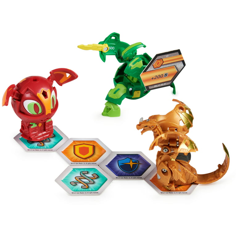 Bakugan Starter Pack 3-Pack, Cyndeous Ultra, Geogan Rising Collectible  Action Figures 