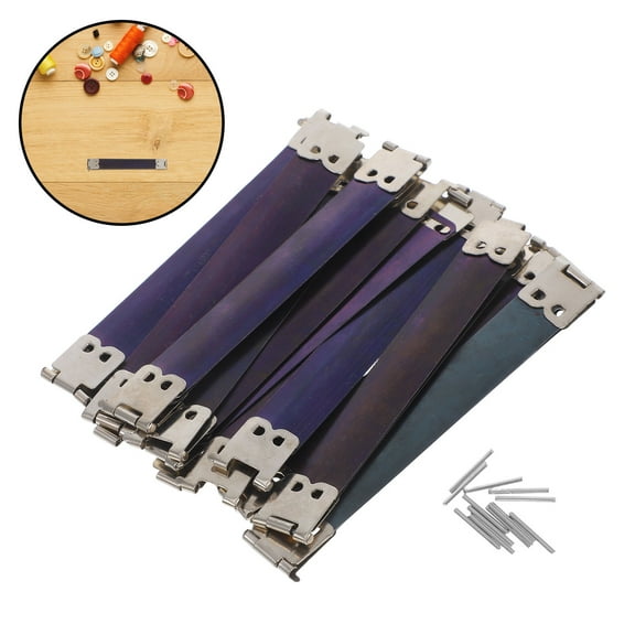 BESTOYARD DIY Accessory Spring Clips Iron Rectangular 10PCS For Clasp Bag