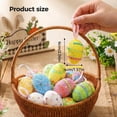 thumbnail image 4 of Easter Eggs Hanging Ornaments, Colorful Foam Easter Hanging Eggs, Designs For Tree Basket Filler Decor Party Favors (6pcs), 4 of 7