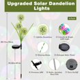 thumbnail image 6 of 3/1 Pack Upgraded Solar Dandelion Garden Light Decorative Landscape Lighting Solar Lights Outdoor Garden Decor - Waterproof Outside Color Gift for Mothers Day Decoration for Yard Lawn Patio, 6 of 11
