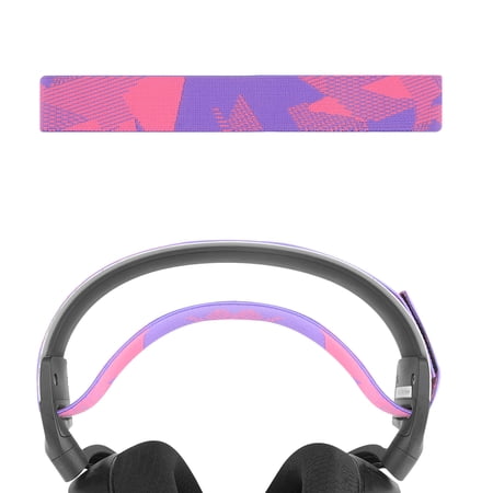 Geekria Flex Fabric Headband Pad Compatible with SteelSeries Arctis 7 Arctis 9X Arctis PRO Headphones Replacement Band Repair Part (Fuchsia)