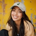 thumbnail image 4 of Dalix Sushi Roll Embroidered Maki Cotton Dad Hat Baseball Cap Adjustable Womens in Washed Stone White, 4 of 5