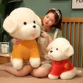 thumbnail image 2 of Peluche de perro Kawaii para niños, muñeco de peluche de 25/35/45CM, color blanco, ideal para regalo de cumpleaños, 1 unidad, 2 of 5