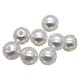 thumbnail image 5 of Sonducket 50 Uds. De perlas duraderas de ABS, perlas blancas sueltas con agujero , , collar, accesorios, materiales DIY Beige Type2 NO2, 5 of 6