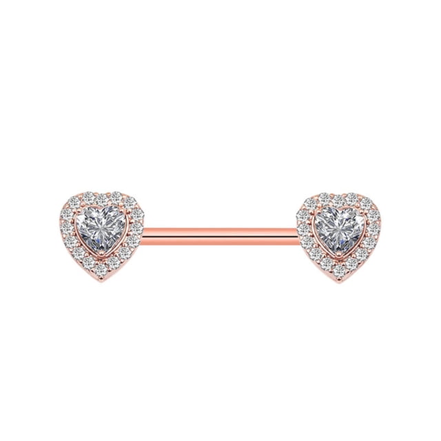 Minnieouse Anillo para pezones con barra, decoración de cuerpos pequeños de Metal, accesorio de joyería, Piercings para senos, elegante para el Type3 NO3 Minnieouse AP009719-06