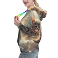 thumbnail image 2 of Uemuo Sunshine Cloud Kitten Pattern Women's Hoodie with Eye-catching Drawstrings- Casual Pullover Hoodie with Kangaroo Pocket, Stylish Hooded Sweatshirt-XX-Large, 2 of 7