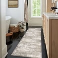 thumbnail image 3 of BERTHMEER 2'x6' Washable Abstract Runner Rugs for Hallway Kitchen Entryway Non-slip, Beige Gray, 3 of 5