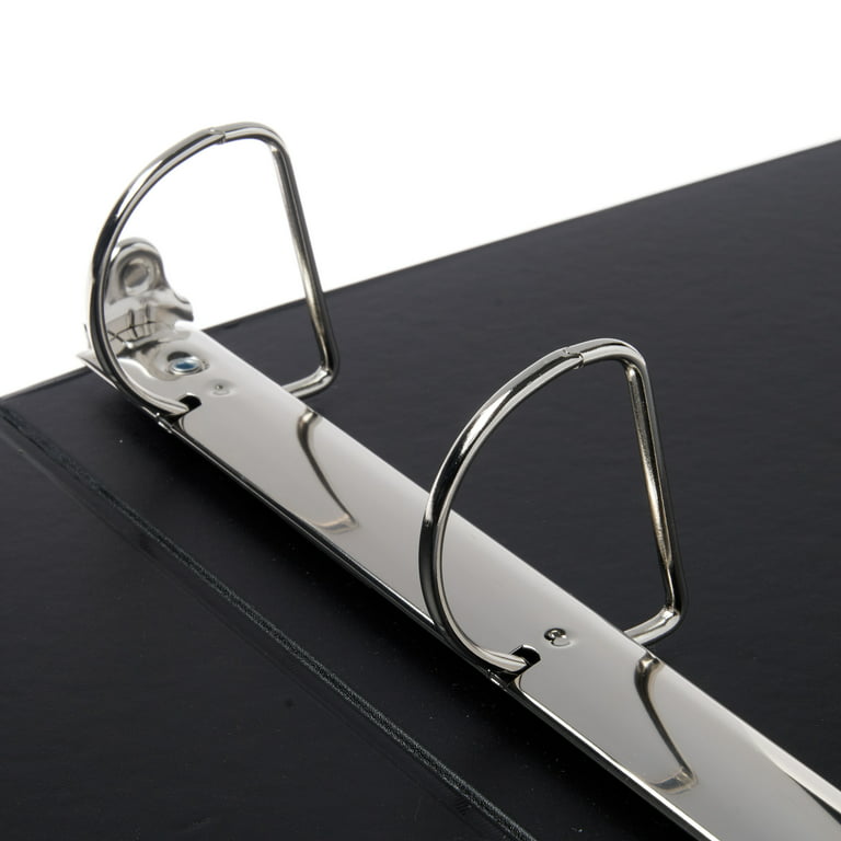 Pen+Gear 3-Ring Durable View Binder, 2 Slant D-Rings, Black 