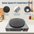 thumbnail image 4 of 16 Inch Commercial  Crepe Maker, Non-Stick Electric Crepe Machine with Precise Temp Control and Indicator Lights for Home and Restaurant,1700 w,110 v, 4 of 7