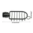 thumbnail image 4 of Soporte para esponja para fregadero, soporte para cepillo para cocina, grifos de aluminio, organizador semicircular, negro, 10.83 x 4.25 x 2.64 pulgadas, 4 of 7