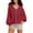 001 Red, variant on Htigea Full Zip Sweatshirts for Women Lace Splice Long Sleeve Hoodies Thin Fleece Hooded Pullover Tops Y2k Sweatshirt Pink M