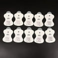 thumbnail image 1 of 10 pcs electrode replacement pads for Omron massagers Elepuls L White onesie-week, 1 of 4