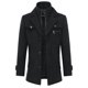 thumbnail image 1 of Mens Coats Regular Fit Wool Trench Coat Thick Winter Peacoats Mid-length Military JacketsXL, 1 of 5
