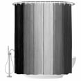 thumbnail image 2 of Black Gray Ombre Waterproof Fabric Shower Curtain, Vintage Country Wooden Waterproof Fabric Shower Curtain for Bathroom Curtains Bathtubs Hotel Washable Shower Curtains with 12 Hooks Small 36x78in, 2 of 8