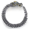 thumbnail image 5 of K-KED Fashion Retro Thai Silver Cool Vivid Dragon Strong Men's Chains Bracelet 11mm-7.08", 5 of 8