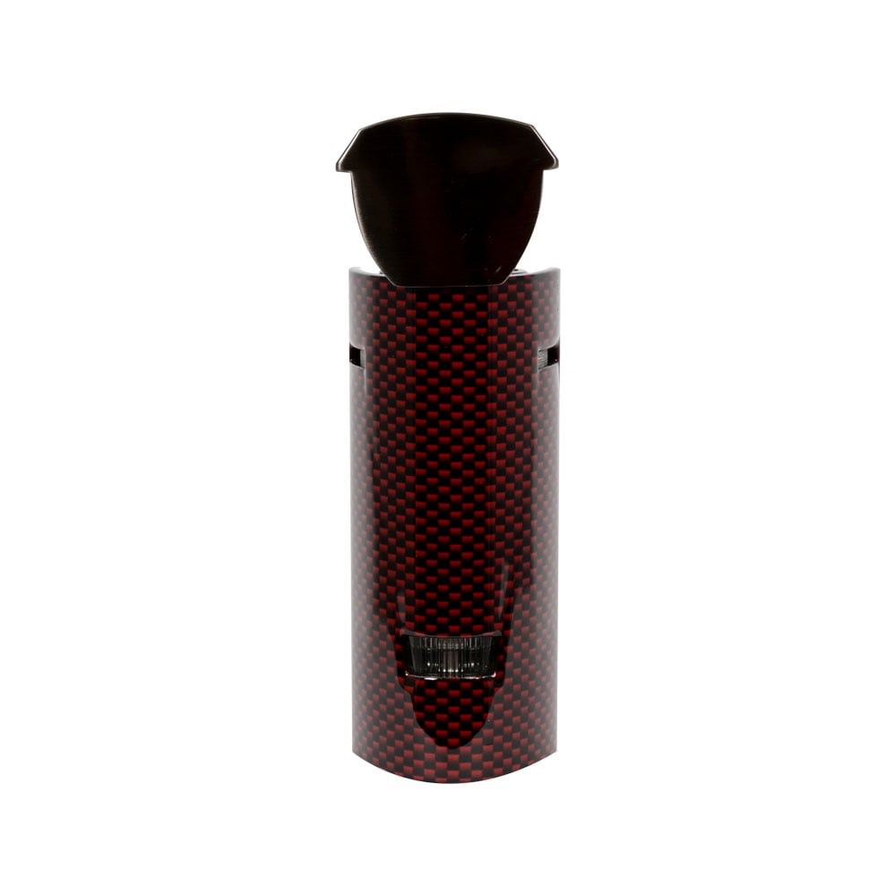 Lotus Minister Quad Torch Table Lighter- Gunmetal and Red