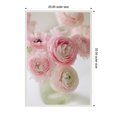 thumbnail image 5 of Kate and Laurel Delicate Pink Ranunculus Flower Bouquet Framed Canvas Wall Art  by Kristybee 23 x 33 Sylvie Beaded White, Casual Transitional, Flowers, Still Life Art for Wall Decor, Living Room, 5 of 8