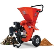 GreatCircleUSA 7HP 212CC Wood Chipper, Shredder and Mulcher for 3" Branches - 3-in-1 Gas Powered Engine