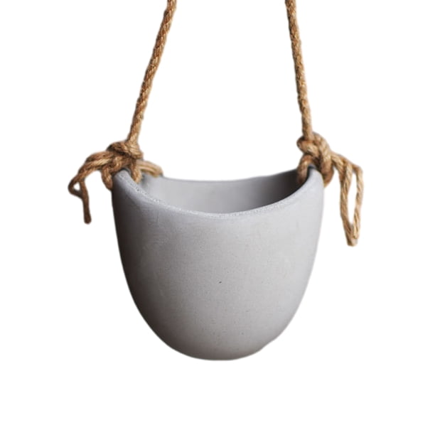 Bearachild Maceta a prueba de agua para plantas suculentas El jarrón impermeabilizante interno feliz e hidratado se puede colocar color cemento Jardín y Patio color cemento 10 cm * 9 cm * 10 cm