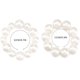 thumbnail image 5 of Coleteros elásticos con perlas para el pelo, coleteros blancos, accesorios para el pelo para mujeres y niñas, juego de 2, 5 of 5