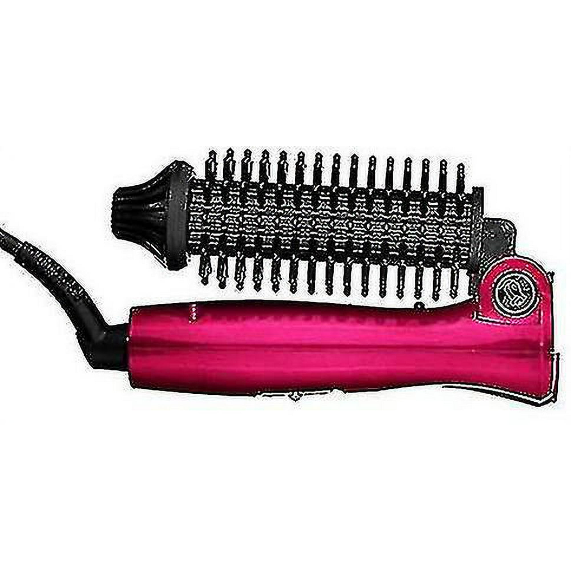 Geecy Mini Electric Curling Brush With Travel Bag Ion Technology Profession Mini