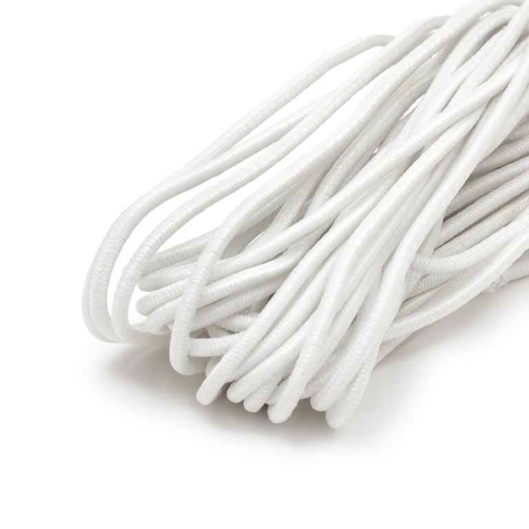 Dritz Light White Round Cord Elastic 5 Yards for Gathers and