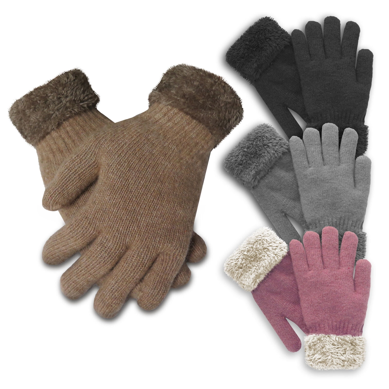 Wholesale Joblot Ladies Women Winter Glove Fleece Thermal Lined Touch Screen 