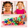 thumbnail image 4 of 500 Pack Baby Hair Ties for Toddlers and Girls, Soft Elastic Ponytail Holders in 5 Color Themes, 4 of 7