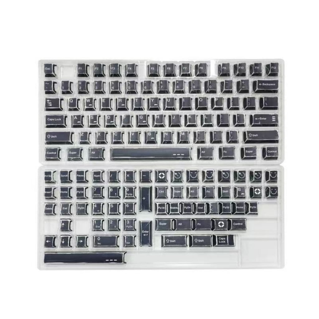 Classical Minimalists Styles 136Key PBT Keycaps Compatible for Full Size Mechanical Keyboards Keycaps Replacement