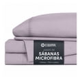 thumbnail image 1 of Juego de Sábanas Queen Size de Microfibra Esquimal, Hipoalergénicas para Colchones de hata 40 cm alto , Bruna, 1 of 7