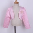 thumbnail image 5 of Aislor Kids Girls Long Sleeves Short Bolero Flower Girl Shrug Cardigan Wedding Prom Pageant Cover Up Sweater, 5 of 7