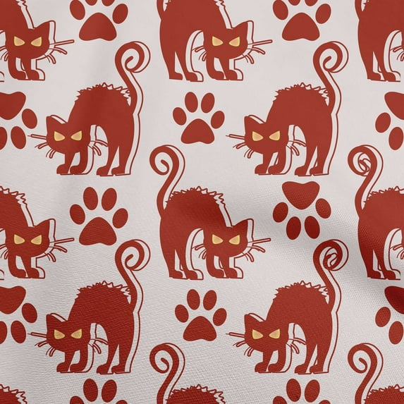 oneOone Georgette Viscose Maroon Fabric Halloween Diy Clothing Quilting Fabric Print Fabric By Yard 42 Inch Wide