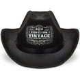 thumbnail image 3 of Zodaca Black Western Party Cowboy Hat for Men and Women, Aged to Perfection (Adult Size), 3 of 6