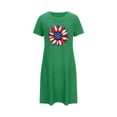 thumbnail image 6 of LEKEK 4Th of July Outfits for Women Short Sleeve Crew Neck Oversized Nightgowns American Flag Printed Midi Sleep Dress Loose Fit Patriotic Lounge Sets, 6 of 6