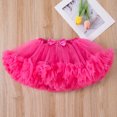 thumbnail image 5 of Girl Dress RedTutu Skirt Tulle Skirt Toddler Fluffy Skirts Baby Girl Outfits 6-12 Months, 5 of 8