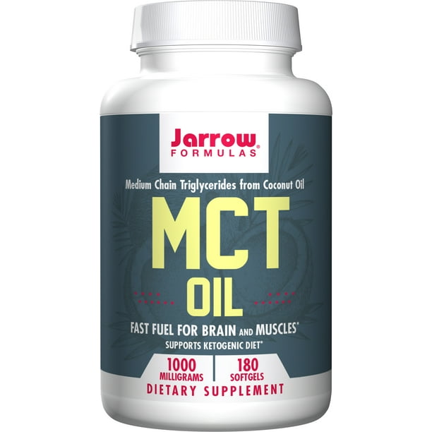 Jarrow Formulas MCT Oil Softgels, 1000mg, 180 Softgels