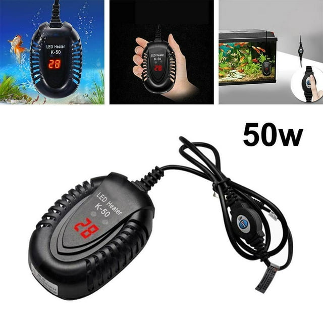 Maoww Fast Heating Aquarium Submersible Heater Mini Fish Tank LED Thermostat 50W