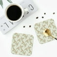thumbnail image 5 of Balery 4 Pcs Roseleather Coasters Set, Drink Table Cup Coasters For Living Room Kitchen Coffee Decor, 5 of 9