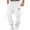 White, variant on asjyhkr Mens Sweatpants with Multi Pockets Drawstring Elastic Waist Jogger Running Gym Athletic Pants
